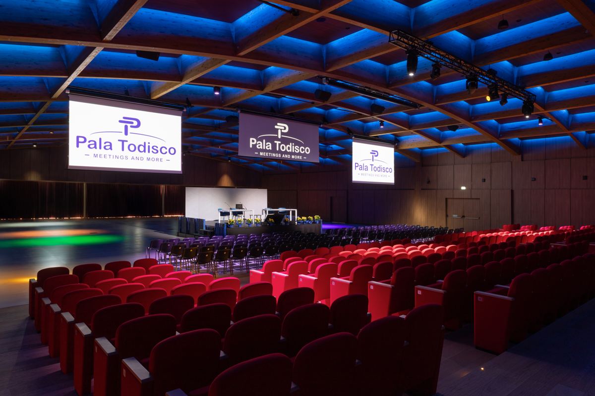 Auditorium luci blu