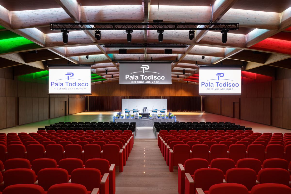 Auditorium luci verdi