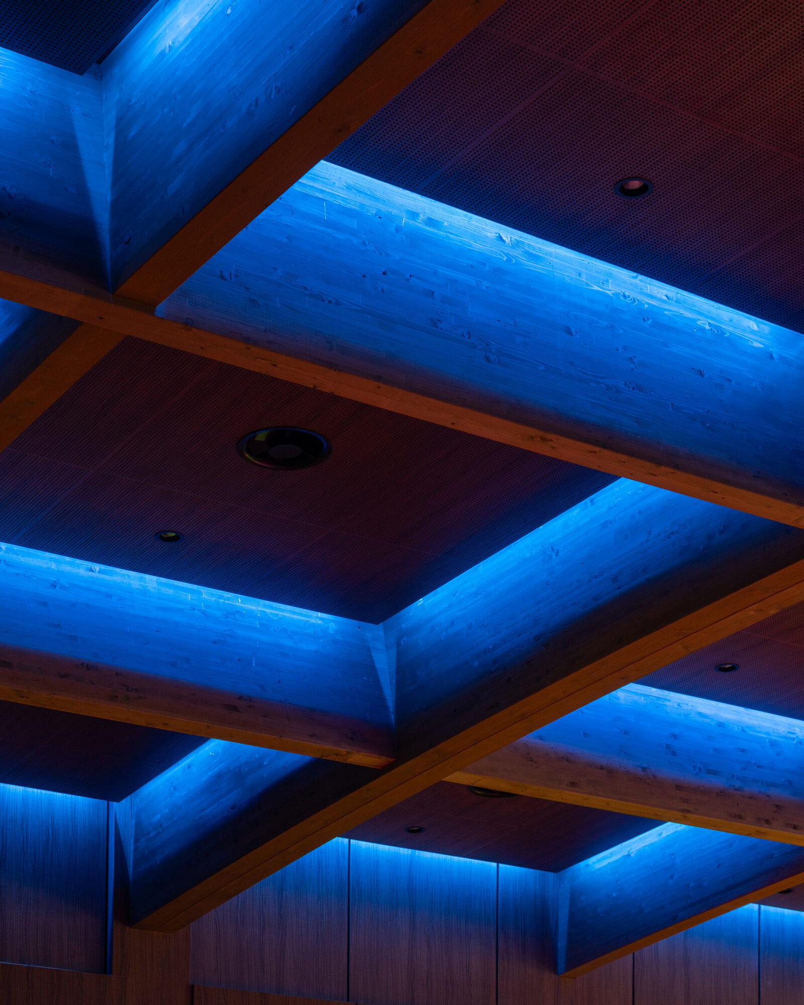 Soffitto in legno lamellare